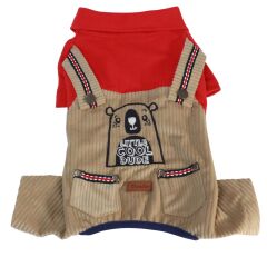 Cool Dude Tulum Kedi Köpek Tulumu Kıyafeti Large