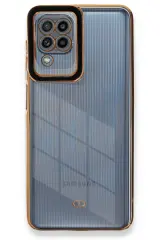 Newface Samsung Galaxy A22 Kılıf Liva Lens Silikon - Siyah
