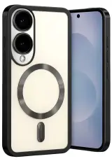 Newface Samsung Galaxy S25 Edge Kross Magneticsafe Kapak - Siyah