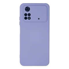 Xiaomi Poco M4 Pro 4g Kılıf Nano İçi Kadife Silikon - Lila
