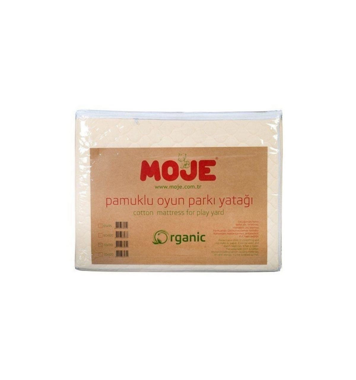 Moje Pamuk Yatak 60x120x5 cm - Krem