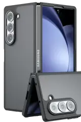 Newface Samsung Galaxy Z Fold 5 Kılıf Blur Fold Kapak - Mat Siyah