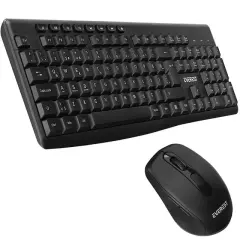 Everest Km-719 Siyah 2in1 Kablosuz Q Multimedia Klavye + Mouse Set