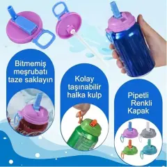 Sunup Sn-29911 Kutulu İçecekler İçin Pipetli İçecek Kapağı