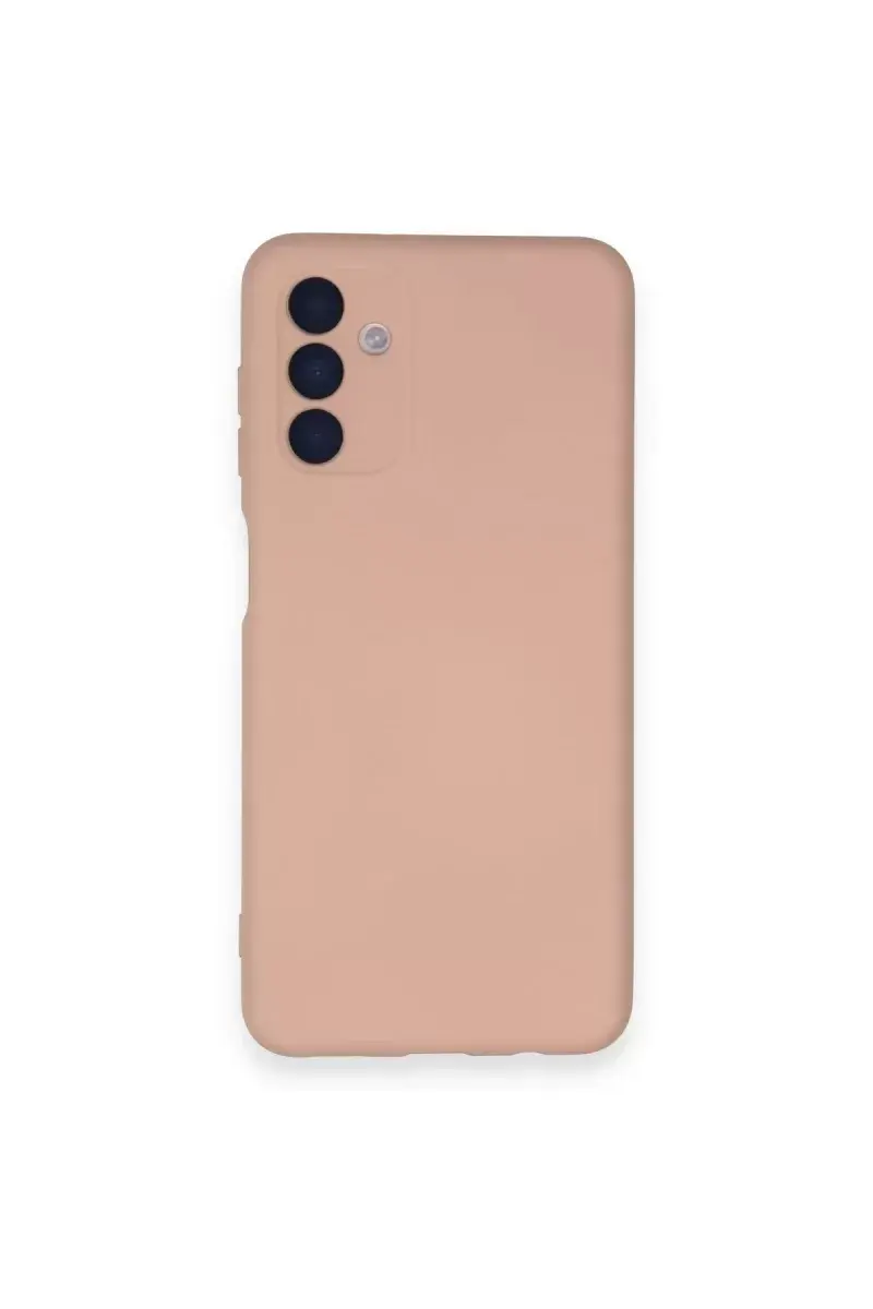 Newface Samsung Galaxy A14 4g Kılıf Nano İçi Kadife Silikon - Pudra
