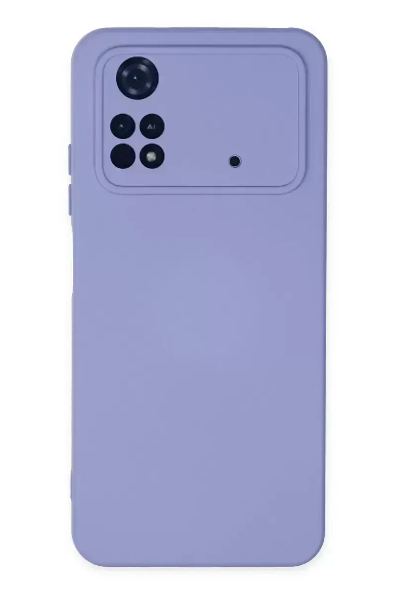 Newface Xiaomi Poco M4 Pro 4g Kılıf Nano İçi Kadife Silikon - Lila