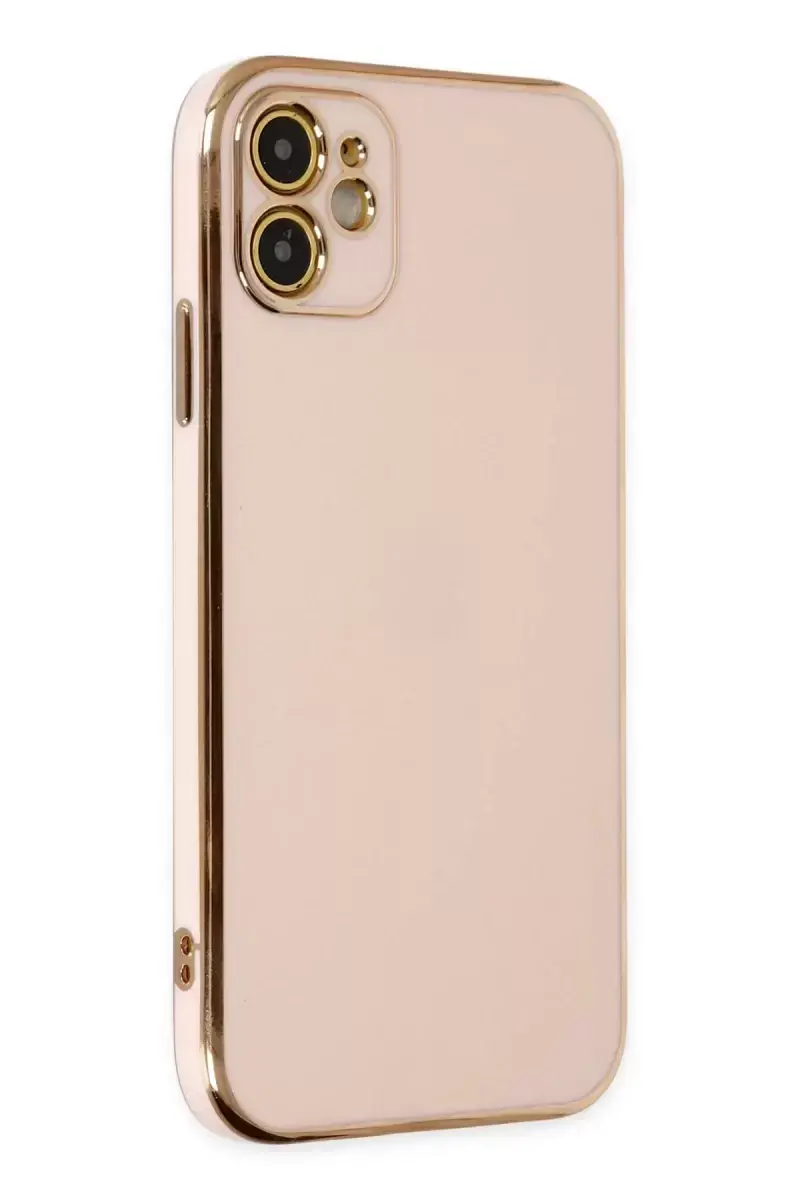 Newface Apple İphone 12 Kılıf Volet Silikon - Pembe