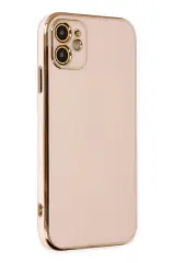Newface Apple İphone 12 Kılıf Volet Silikon - Pembe
