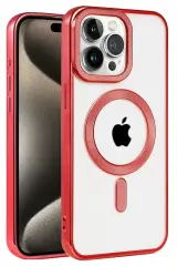 Newface Apple İphone 14 Pro Max Kılıf Kronos Magsafe Kapak - Kırmızı