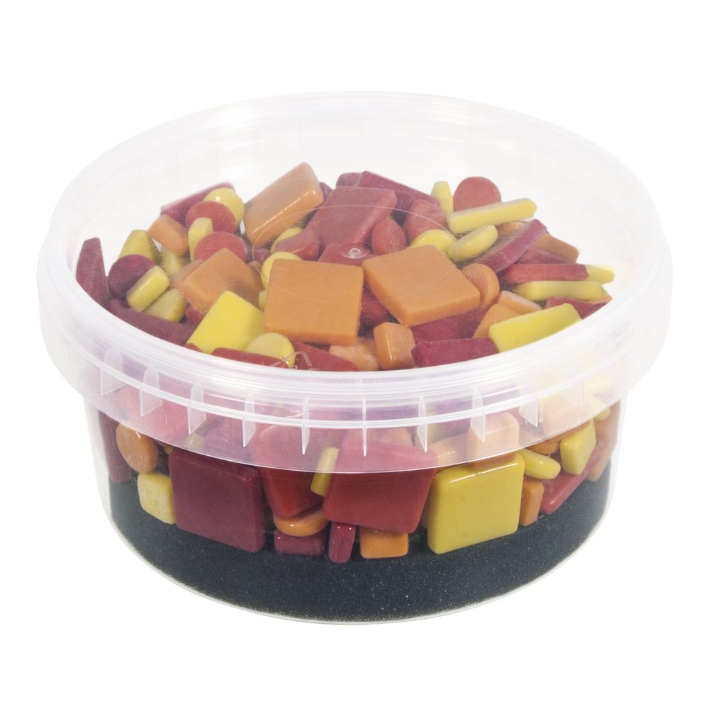 Mozaik Taş Seti - Sarı-Kırmızı - 500gr