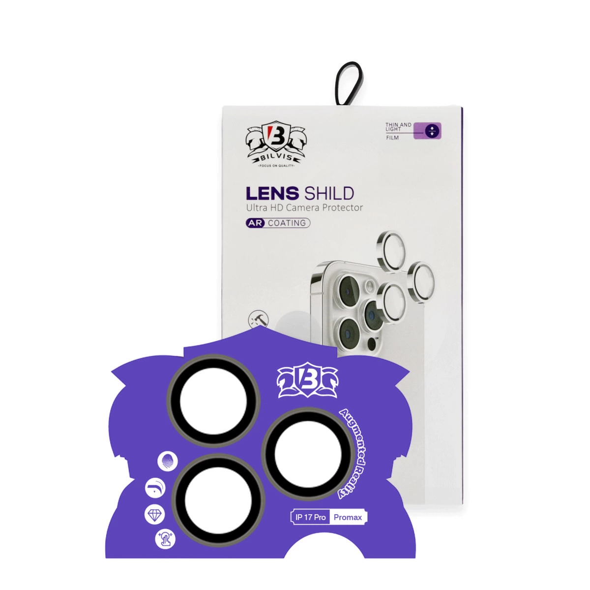 İphone 17 Pro Max Bilvis Titan Kamera Lens - Natural Grey