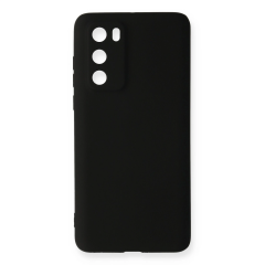 Huawei P40 Kılıf First Silikon - Siyah