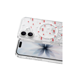 Onegif  İphone 17 Misk Simli Magsafe Kapak - Desen 5