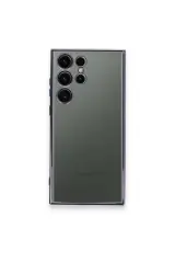 Newface Samsung Galaxy S24 Ultra Kılıf Razer Lensli Silikon - Siyah