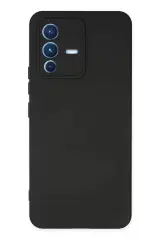Newface Vivo V23 5g Kılıf Nano İçi Kadife Silikon - Siyah