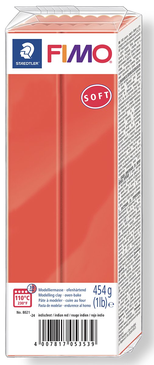 Fimo Soft Polimer Kil - Indian Red - 454g