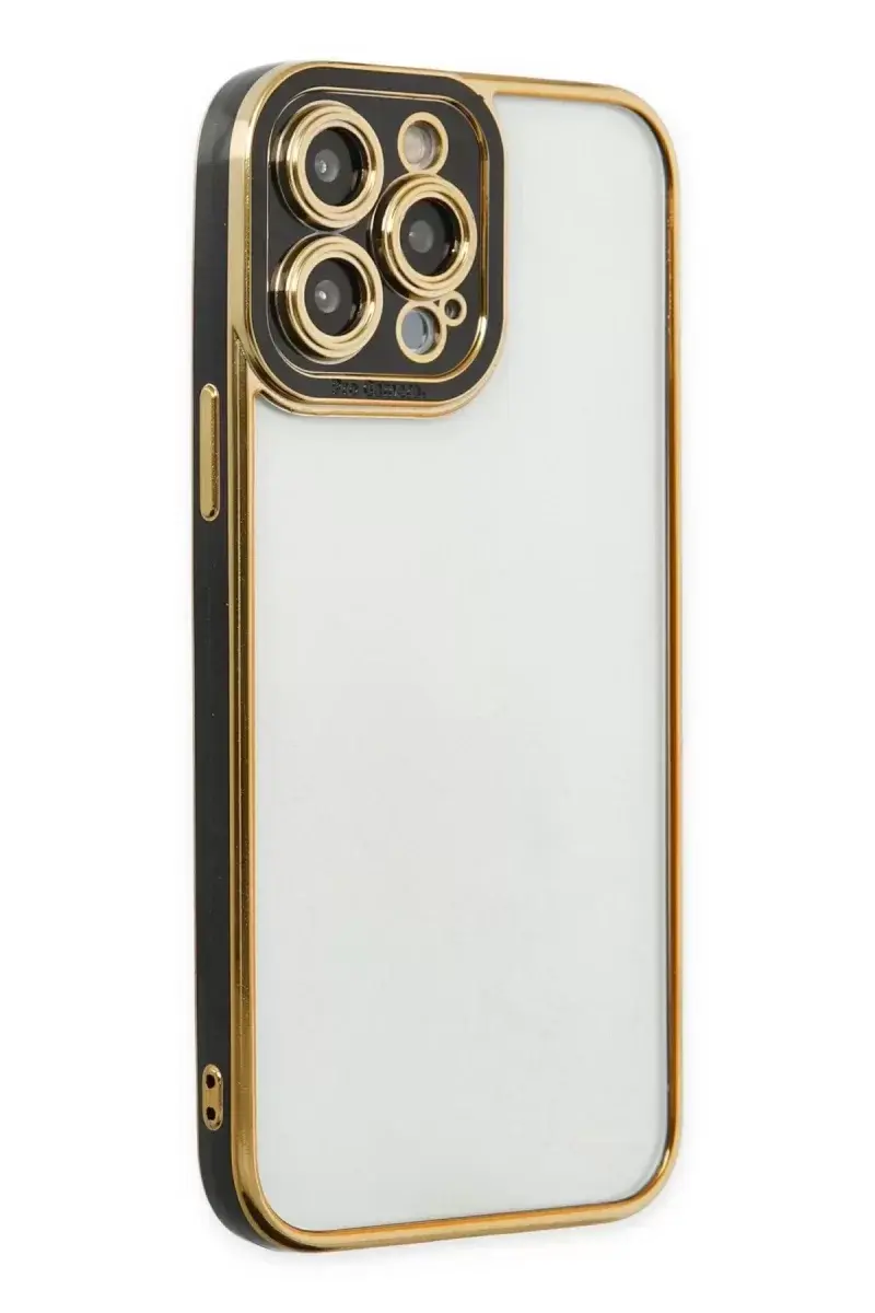Newface İphone 14 Pro Kılıf Liva Lens Silikon - Siyah