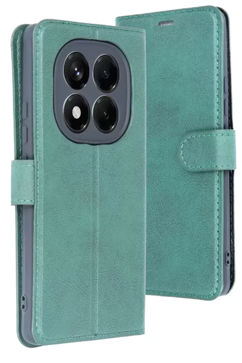 Newface Xiaomi Redmi Note 14 4g Kılıf Trend S Plus Kapaklı Kılıf - Yeşil