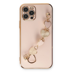 İphone 12 Pro Max Kılıf Esila Silikon - Pudra