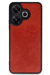 Newface Xiaomi Redmi 13 4g Kılıf Aras Deri Kapak - Kırmızı