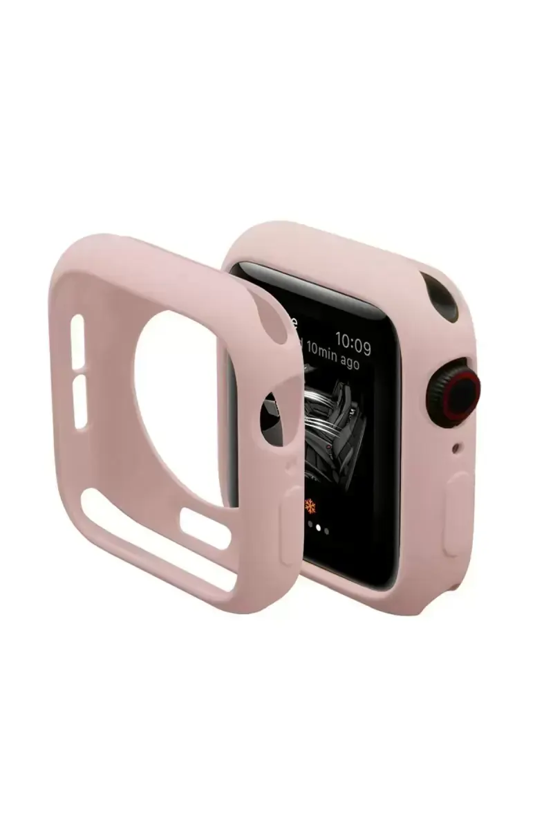 Newface Apple Watch 42mm Silikon Alt Kasa - Pudra