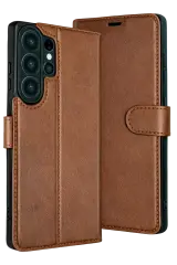 Newface Samsung Galaxy S26 Ultra Trend S Plus Kapaklı Kılıf - Taba