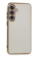 Newface Samsung Galaxy S24 Plus Kılıf Volet Silikon - Beyaz
