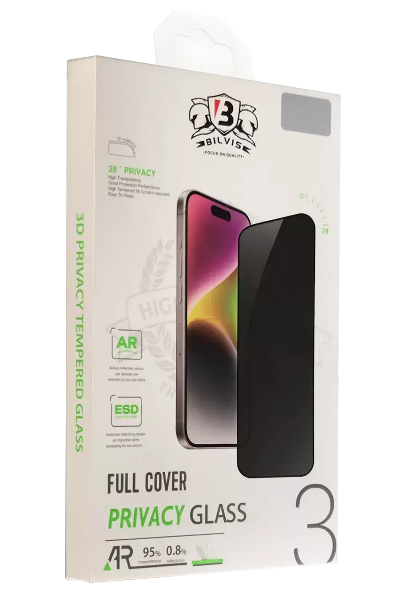 Newface Apple İphone 12 Pro Max Bilvis 3d Hayalet Cam Ekran Koruyucu