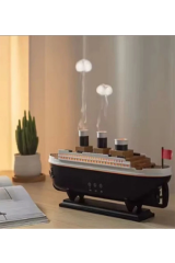 Titanic Gemi Hava Nemlendirici Işıklı Fonksiyonlu Buhar Makinesi Kumandalı