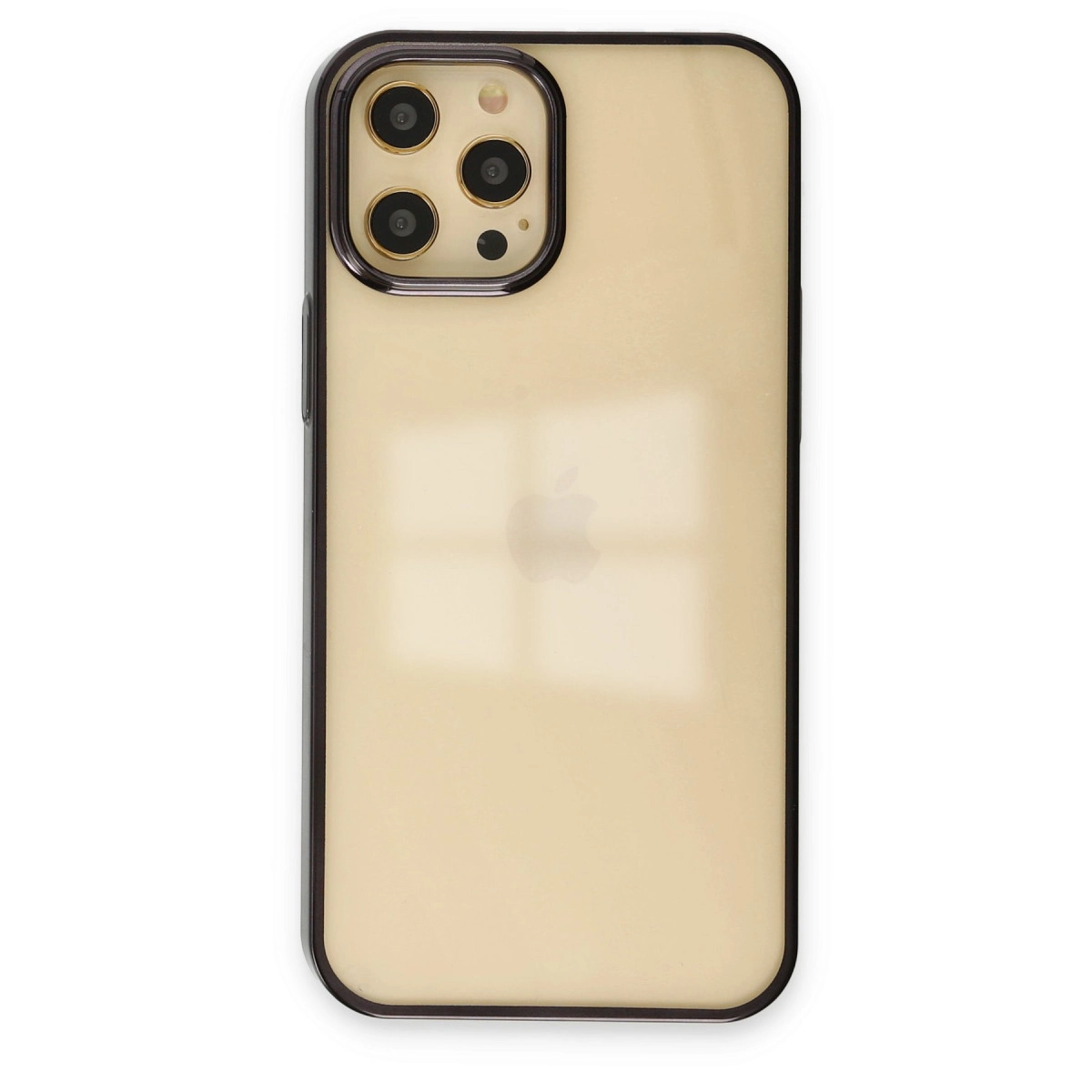 İphone 12 Pro Max Kılıf Element Silikon - Siyah