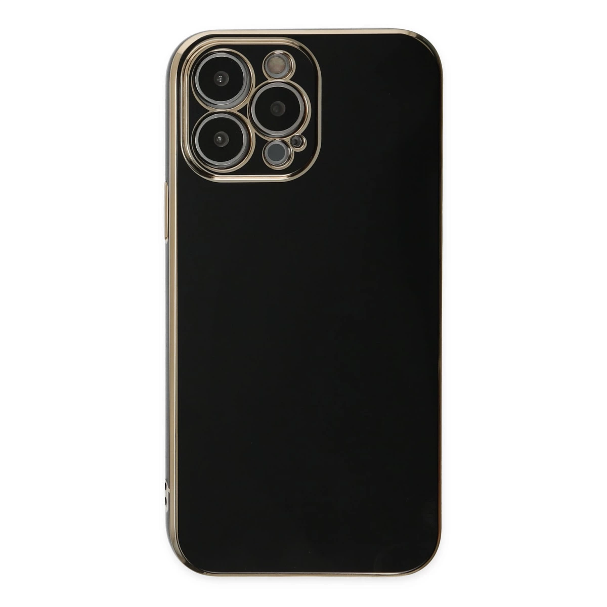 İphone 15 Pro Max Kılıf Volet Silikon - Siyah