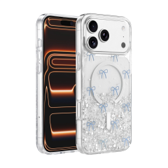 Onegif  İphone 17 Pro Misk Simli Magsafe Kapak - Desen 3