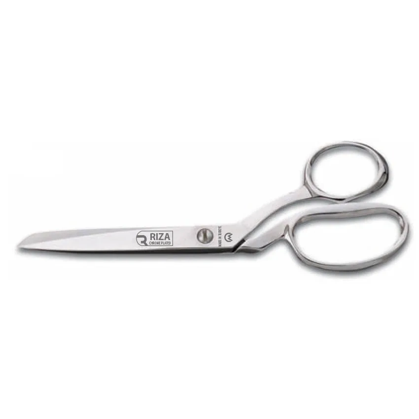Rıza M-a3157-7 Tekstil / Yatık Regula Makası No: 7 İnç / 17,78 Cm - Nikel Kaplama