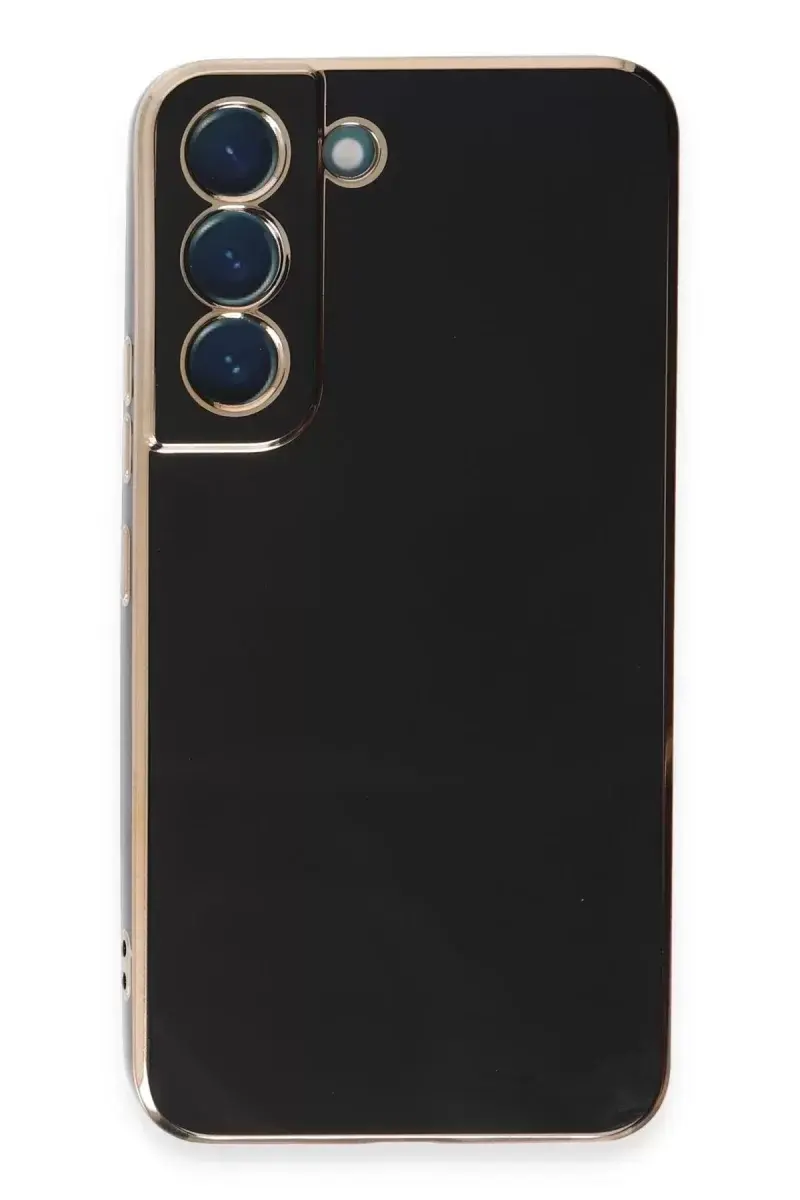 Newface Samsung Galaxy S21 Kılıf Volet Silikon - Siyah