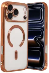 Newface Apple İphone 17 Pro Max Kross Magneticsafe Kapak - Turuncu