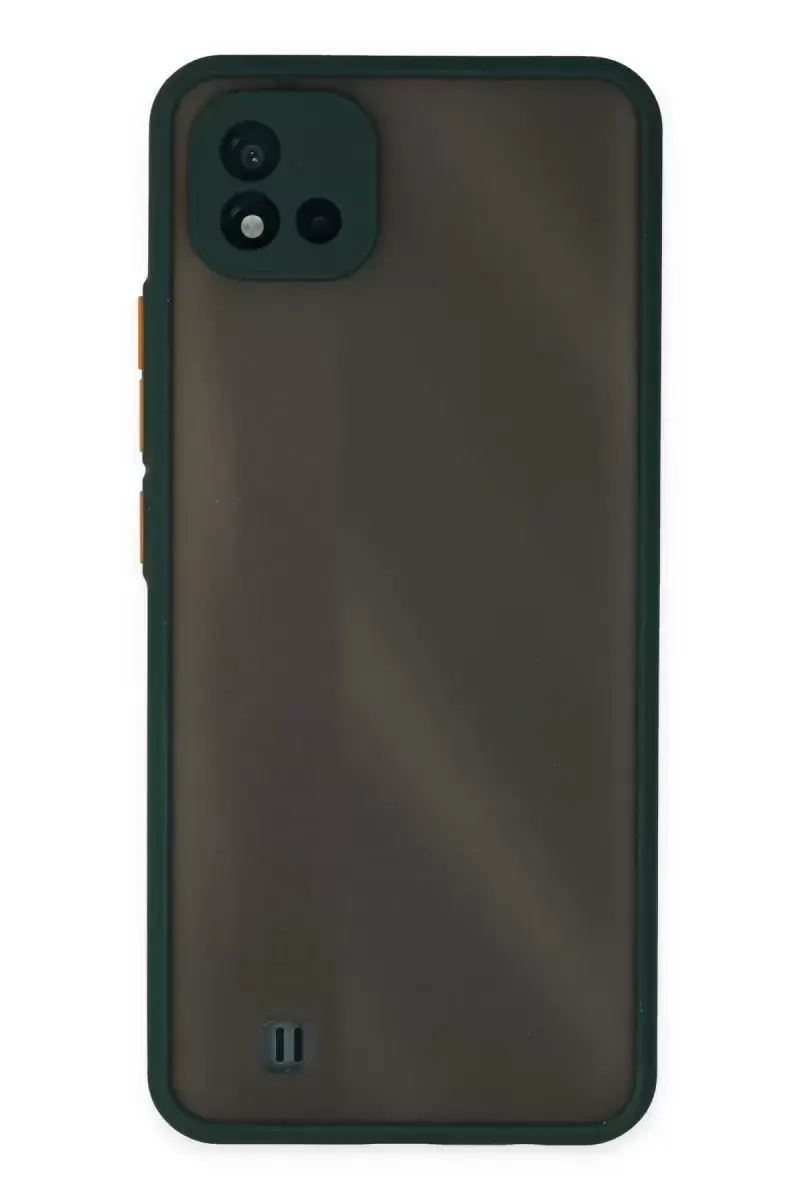 Newface Realme C11 2021 Kılıf Montreal Silikon Kapak - Yeşil