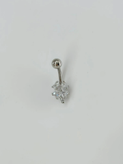 Çiçek Detaylı Göbek Piercing