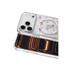 Onegif  İphone 17 Pro Misk Simli Magsafe Kapak - Desen 4