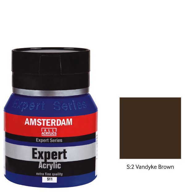Talens Amsterdam Expert Serisi Akrilik Boya 400ml - S:2 Vandyke Brown