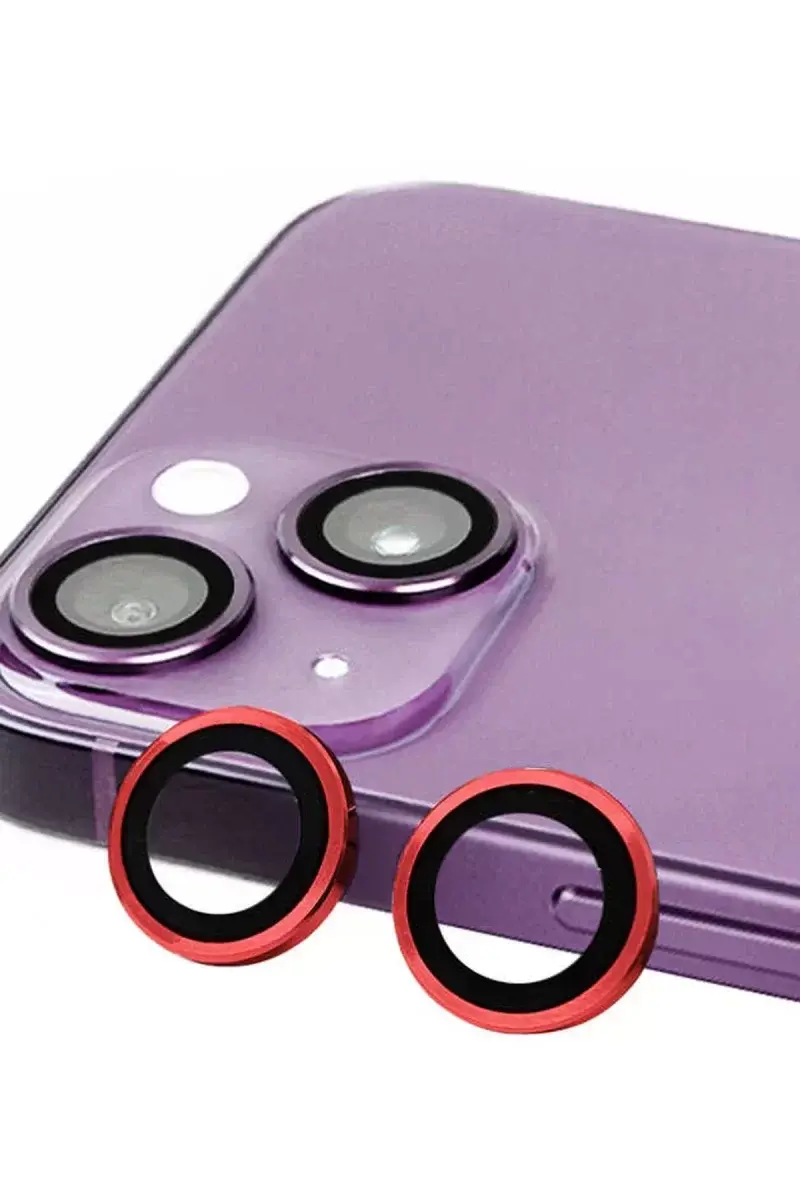 Newface İphone 14 Raze Metal Kamera Lens - Kırmızı