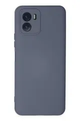 Newface Vivo Y15s Kılıf Nano İçi Kadife Silikon - Gri