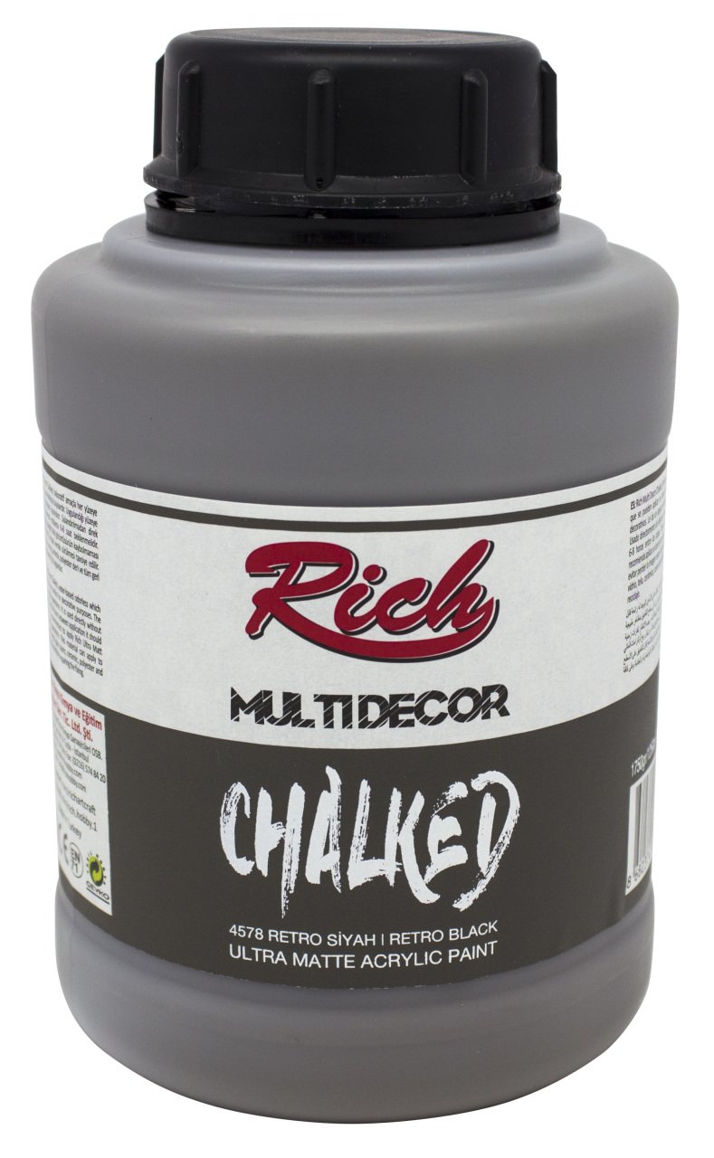 Multi Decor Chalked 1750cc Retro Siyah N4578