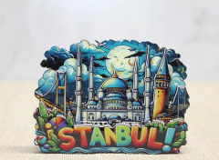 Ahşap İstanbul Temalı Magnet Alk4597