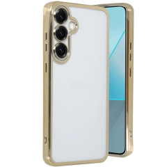 Samsung Galaxy S25 Plus Kılıf Razer Lensli Silikon - Gold