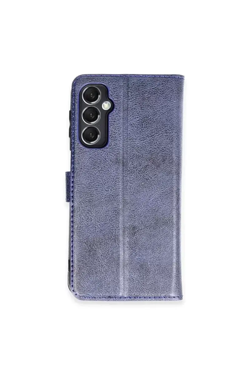 Newface Samsung Galaxy M34 5g Kılıf Trend S Plus Kapaklı Kılıf - Lacivert