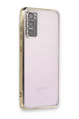 Newface Samsung Galaxy S20 Fe Kılıf Razer Lensli Silikon - Gold
