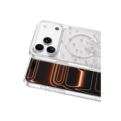 Onegif  İphone 17 Pro Max Misk Simli Magsafe Kapak - Desen 1