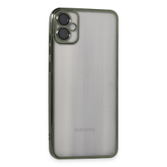 Samsung Galaxy A05 Kılıf Razer Lensli Silikon - Yeşil