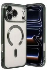 Newface Apple İphone 17 Pro Max Kross Magneticsafe Kapak - Koyu Yeşil