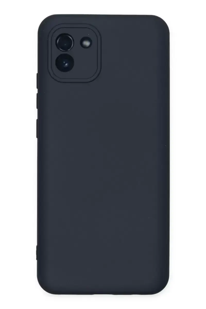 Newface Samsung Galaxy A03 Kılıf Nano İçi Kadife Silikon - Lacivert
